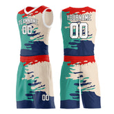 Custom Graffiti Pattern Basketball Uniform Personailzed Printed Athletic Sports Mesh Jersey